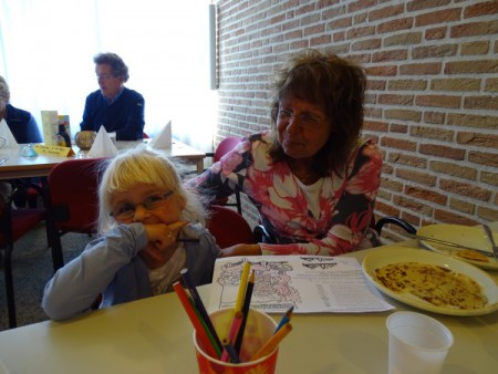 eten en tekenen is allebei genieten